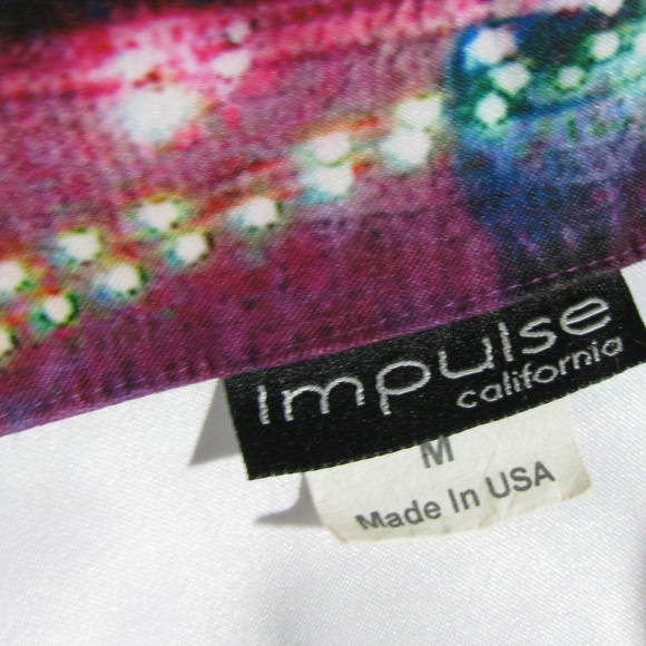 NY City Graphics Jeans Jacket M IMpulse California - Picture 4 of 8